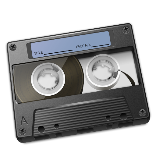 Cassette Graphite Icon 512px png